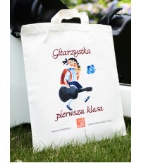 Torba bawełniana "Gitarzystka pierwsza klasa"