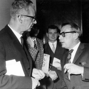 Michał Spisak with Zygmunt Mycielski during "Warsaw Autumn" Festival (phot. Andrzej Zborski)